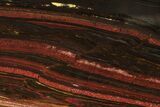 Polished Tiger Iron Stromatolite Slab - Billion Years #239599-1